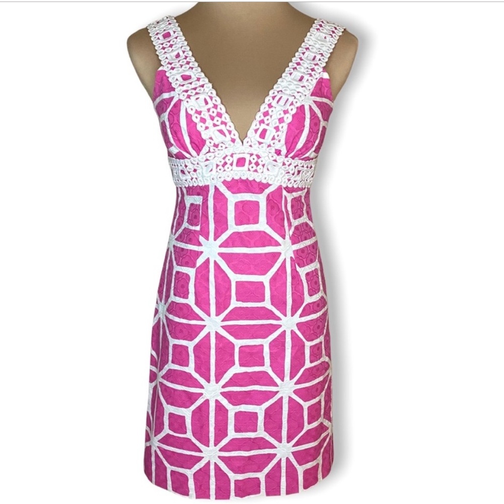 Trina Turk Abstract Geo Print Dress Size 12